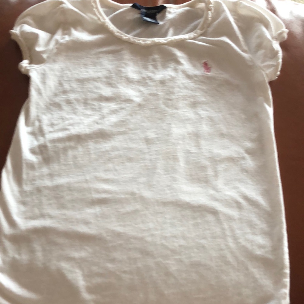 Ralph Lauren Cream Shirt with Pink Horse